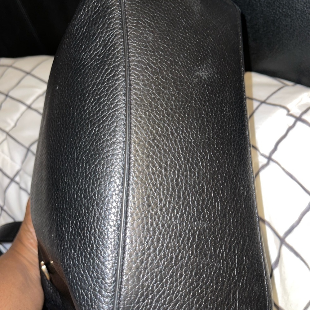 Coach 2818 Val Duffle Black Pebbled Leather Shoulder Crossbody Bag - Picture 5 of 12
